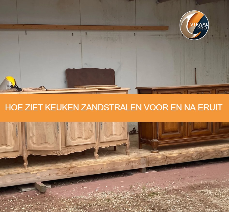 Hoe ziet keuken zandstralen voor en na eruit