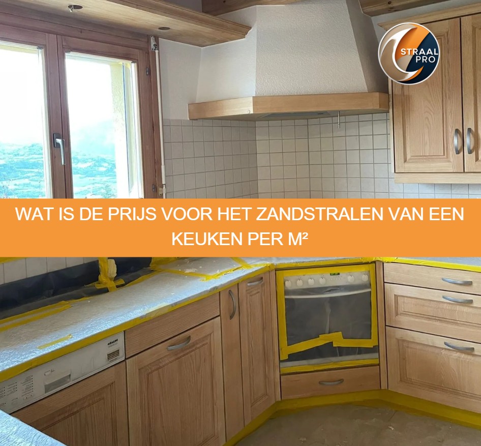Wat is de prijs voor het zandstralen van een keuken per m2