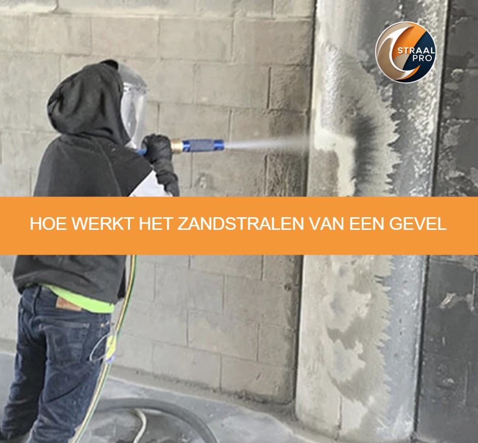 Hoe werkt het zandstralen van een gevel
